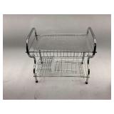 Chrome Dish Drying Rack with Tray
