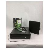 Cash Register, HP 932XL Ink, Stapler, and Accessories
