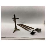Vintage Style Fireplace Tool Set with Stand