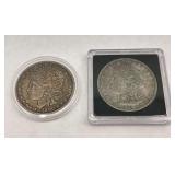 1880-S & 1879-S Morgan Silver Dollars