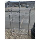 Chrome Wire Shelving Unit