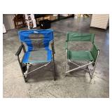 Lot of Two Folding Camping Chairs: Timber Ridge and Green