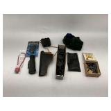 Binoculars, Monocular, Revolver Stock, and Accessories Lot