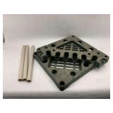 Plastic Corner Shelving Unit with 3 Support Posts