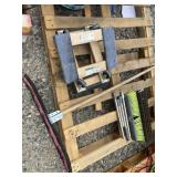 Assorted Tools: Furniture Dolly, Brooms, and More