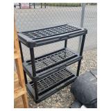3-Tier Plastic Shelving Unit
