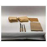 Wooden Montana Shaped Boards with Knives