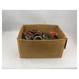 Box Lot of Automotive Wiring Harnesses and Parts