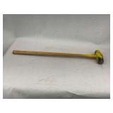 Yellow Sledge Hammer with Wooden Handle