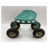 Ride-on Lawn Garden Cart Seat with Wheels