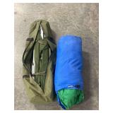 Cot and Sleeping Bag