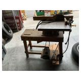Vintage Table Saw on Wooden Stand