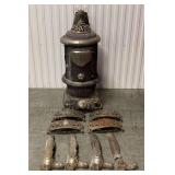 Security Gold Company Cast Iron Parlor Stove with Parts