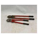 Two Ridgid Bolt Cutters