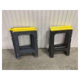 Lot of Two Saw Horse Sets