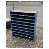 Large Steel Parts Organizer with Numerous Compartments