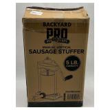 Backyard Pro Butcher Series Manual Vertical Sausage Stuffer - 5 LB Capacity