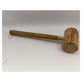 Handcrafted Wooden Mallet with Handle