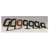 Lot of Assorted Metal C-Clamps