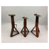 Lot of 3 Automotive Jack Stands