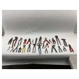 Large Lot of Various Pliers, Cutters, and Hand Tools