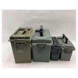 Lot of Four Ammo Storage Boxes - Cabela