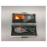 Harley Davidson Folding Knife with Case and Keychain