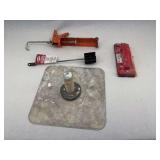 Drywall Tools: Trowel, Applicator, Sanding Block and Caulk Gun