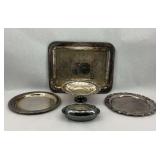 Silverplate Tray and Serving Piece Collection
