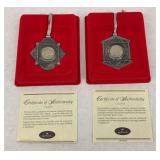 Hallmark Keepsake Coin Ornament Set - State Quarters Series