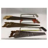 Lot of Hand Saws - Wood Hand Saws and Hacksaws