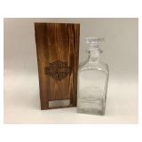 Harley-Davidson Decanter with Wooden Box