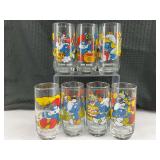 Set of 7 Smurf Character Glasses