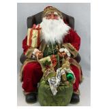 Decorative Santa Claus Figurine in Armchair