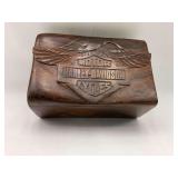 Harley-Davidson Carved Wood Keepsake Box