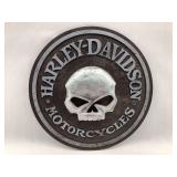 Harley-Davidson Skull Pub Sign - 18 inch Diameter