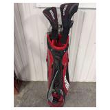 Wilson Golf Club Set with Red and Black Bag