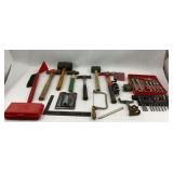 Mixed Tool Lot - Hammers, Wrenches, Screwdrivers, and More