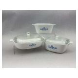 Corning Ware Cornflower Casserole Dish Set