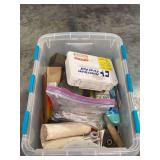 Box Lot with First Aid, Wrenches, and Other Items