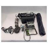 Camera Collection with Polaroid 330, Sony Digital Camera, Lenses and Accessories