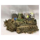 Mixed Lot of Military Web Gear, Pouches, and Accessories