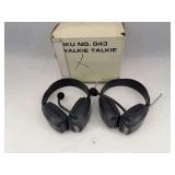 Pair of Valkie Talkie Headsets with Original Box