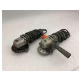 Lot of 2 Electric Angle Grinders