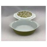 Pyrex Olive Green Casserole Dish with Lid