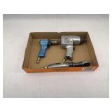 Pneumatic Tool Set - Impact Wrench, Drill, and Ratchet