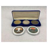 Yellowstone National Park & Wyoming Buffalo Coins Collection