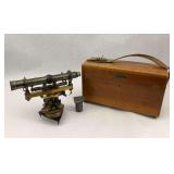 A.S. Aloe Co. Surveying Transit with Original Wooden Case