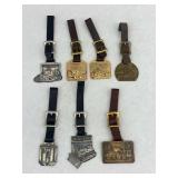 Collection of Heavy Equipment Advertising Keychains