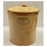 Marshall Pottery Texas 2 Gallon Stoneware Crock with Lid